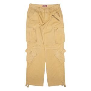 J. Crew Matchstick Cotton Cargo Pants Trousers Beige Relaxed Straight Leg MEDIUM
